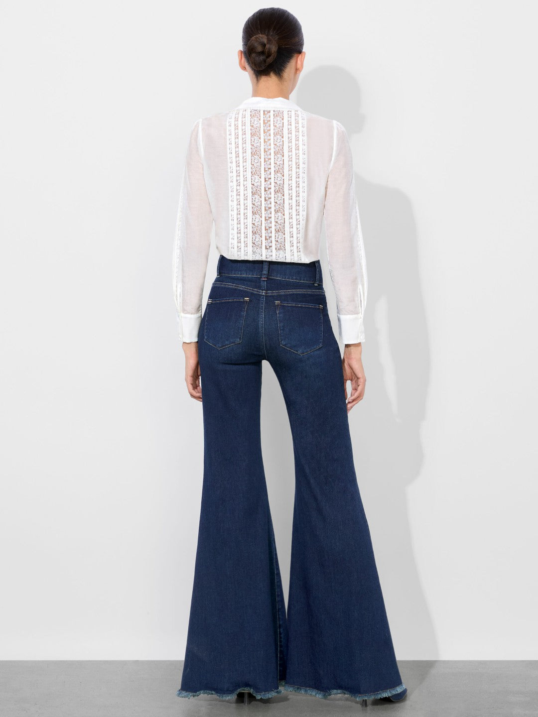 Kurt Mixed Media Blouse In Off White - Alice + Olivia Women