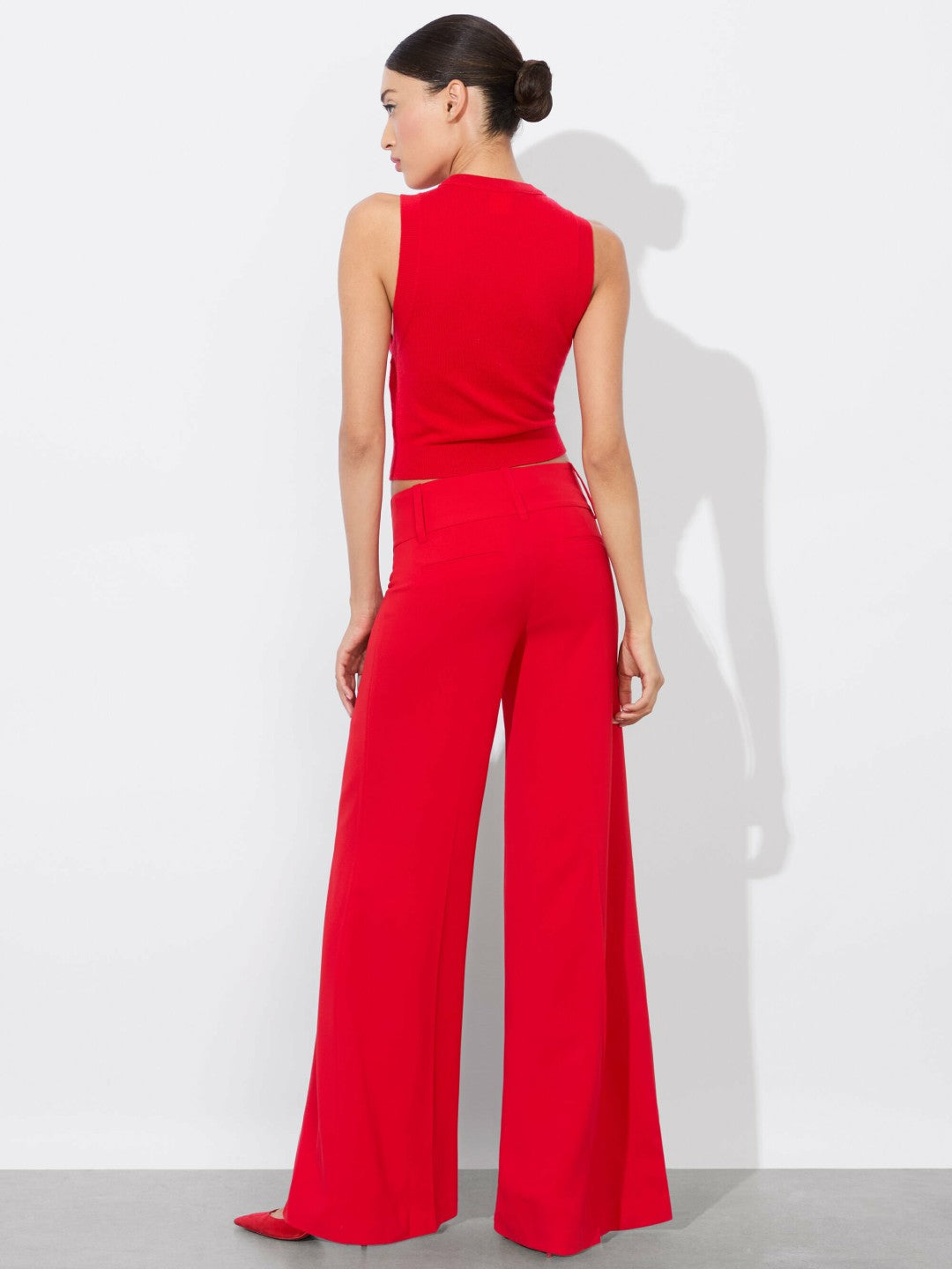 Olivia Pant In Bright Ruby - Alice + Olivia Women