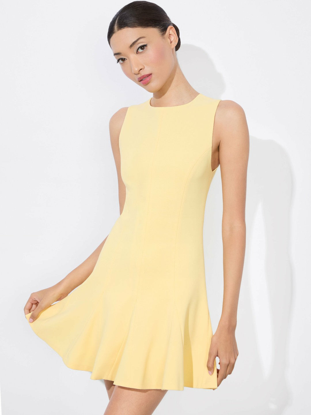 Isa Mini Dress In Butter - Alice + Olivia Women