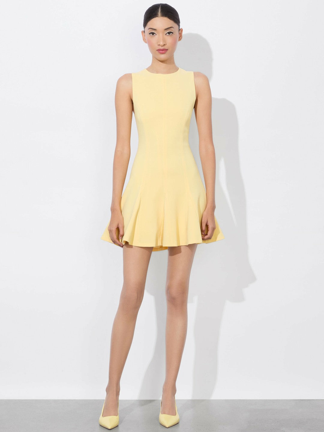 Isa Mini Dress In Butter - Alice + Olivia Women