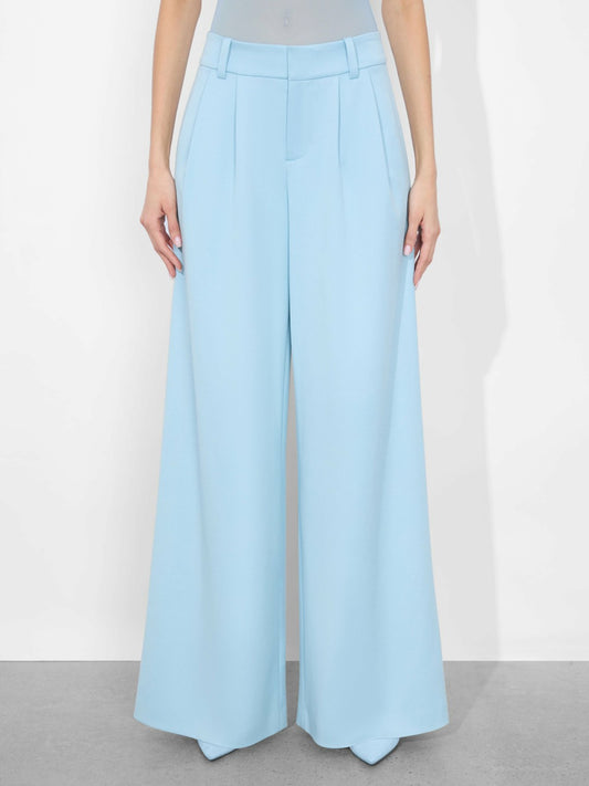 Kennedy Trouser In Mineral Blue - Alice + Olivia Women