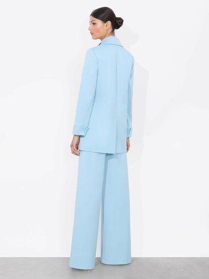 Margot Blazer In Mineral Blue - Alice + Olivia Women