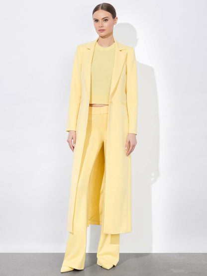 Macey Long Blazer In Butter - Alice + Olivia Women