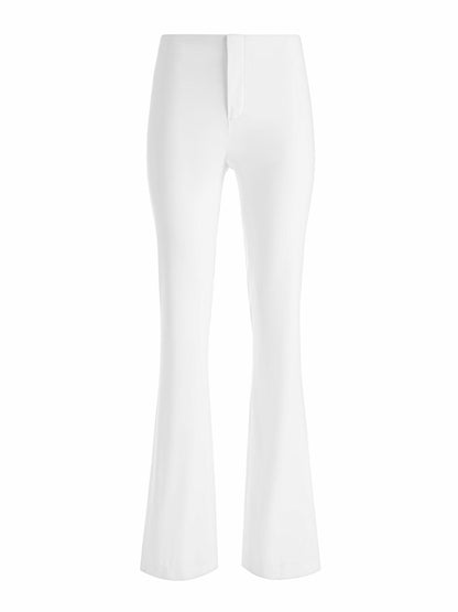 Teeny Bootcut Pant In Off White - Alice + Olivia Women