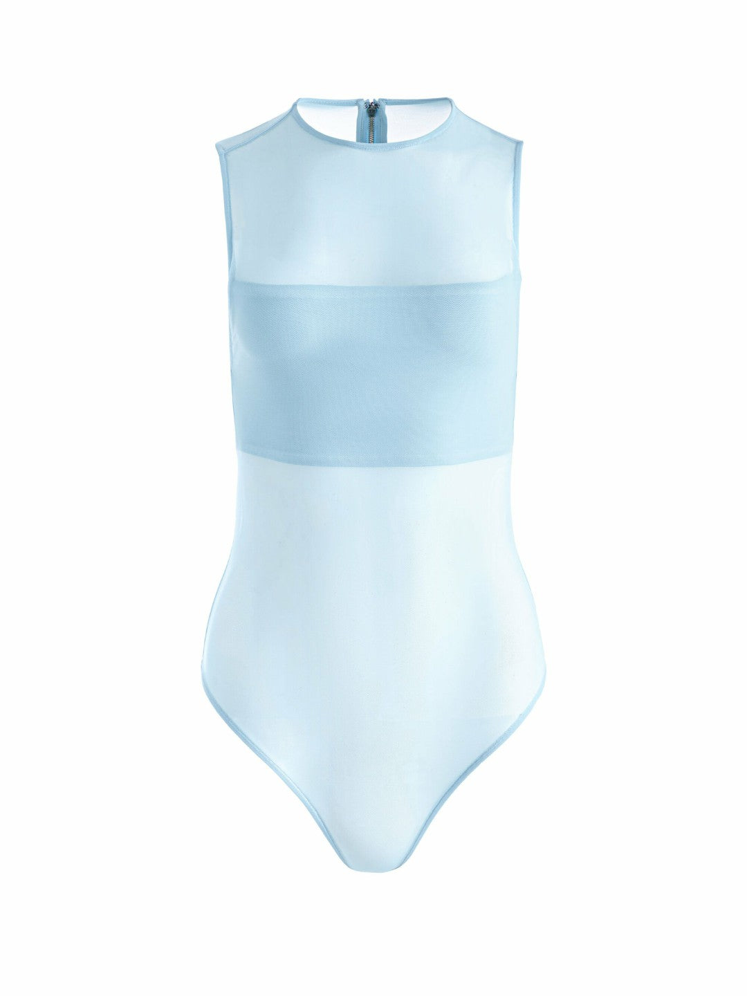 Bandeau Sleeveless Bodysuit In Mineral Blue - Alice + Olivia Women