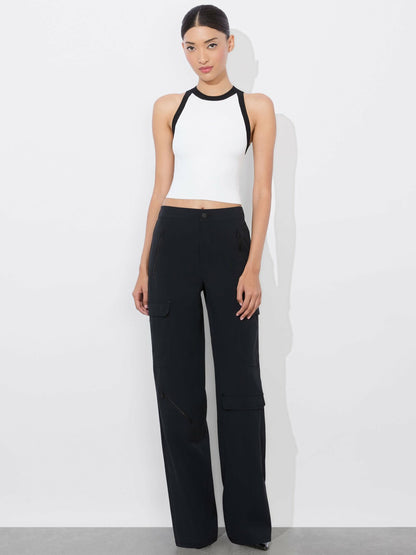 Rydel Tank In Soft White/black - Alice + Olivia Women