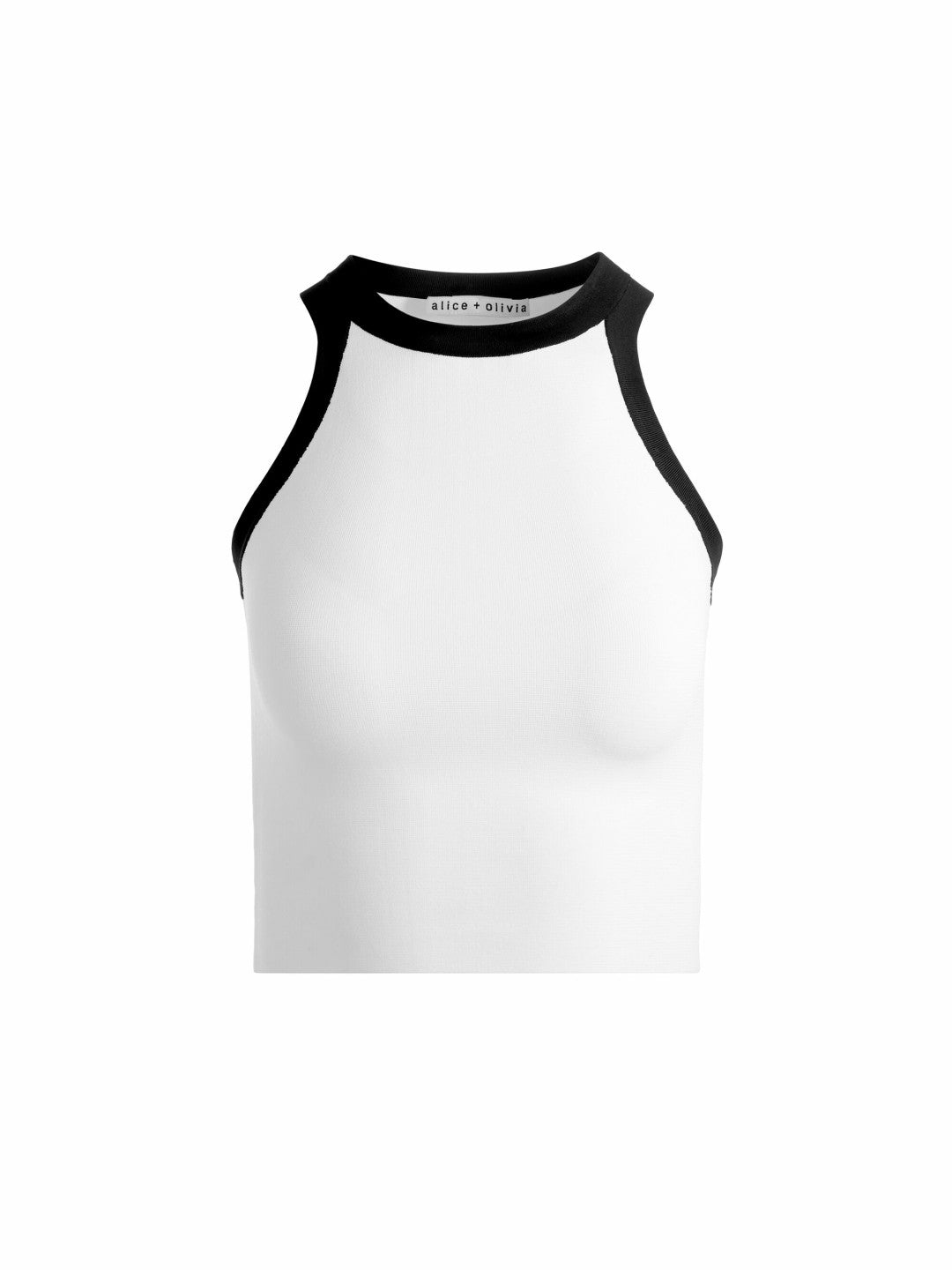 Rydel Tank In Soft White/black - Alice + Olivia Women