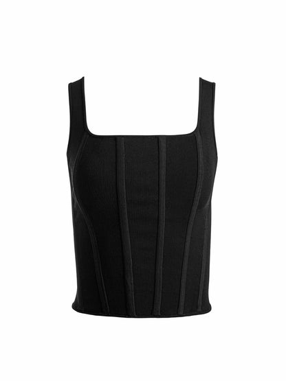 Sariah Corset Tank In Black - Alice + Olivia Women