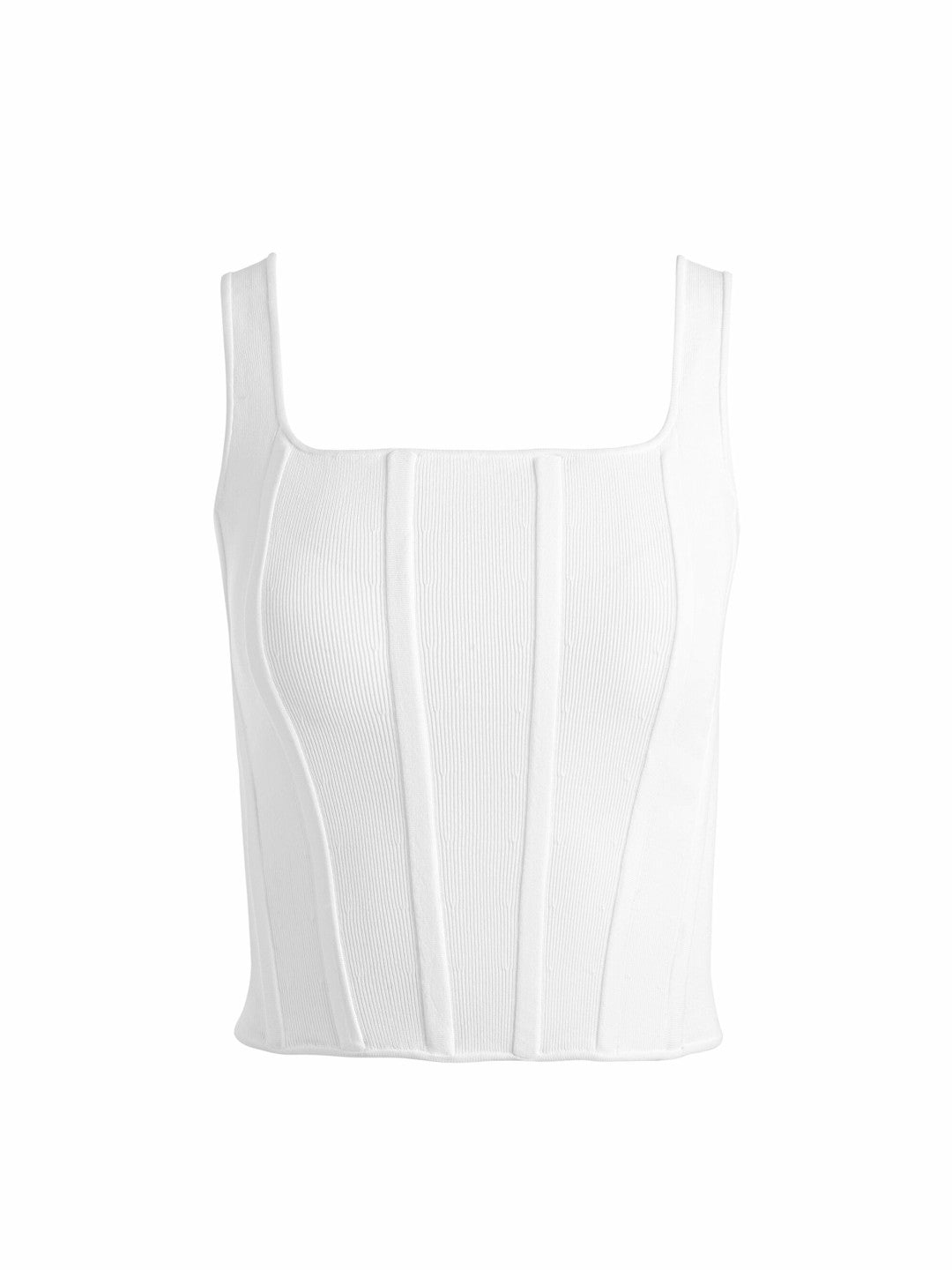 Sariah Corset Tank In Soft White - Alice + Olivia Women