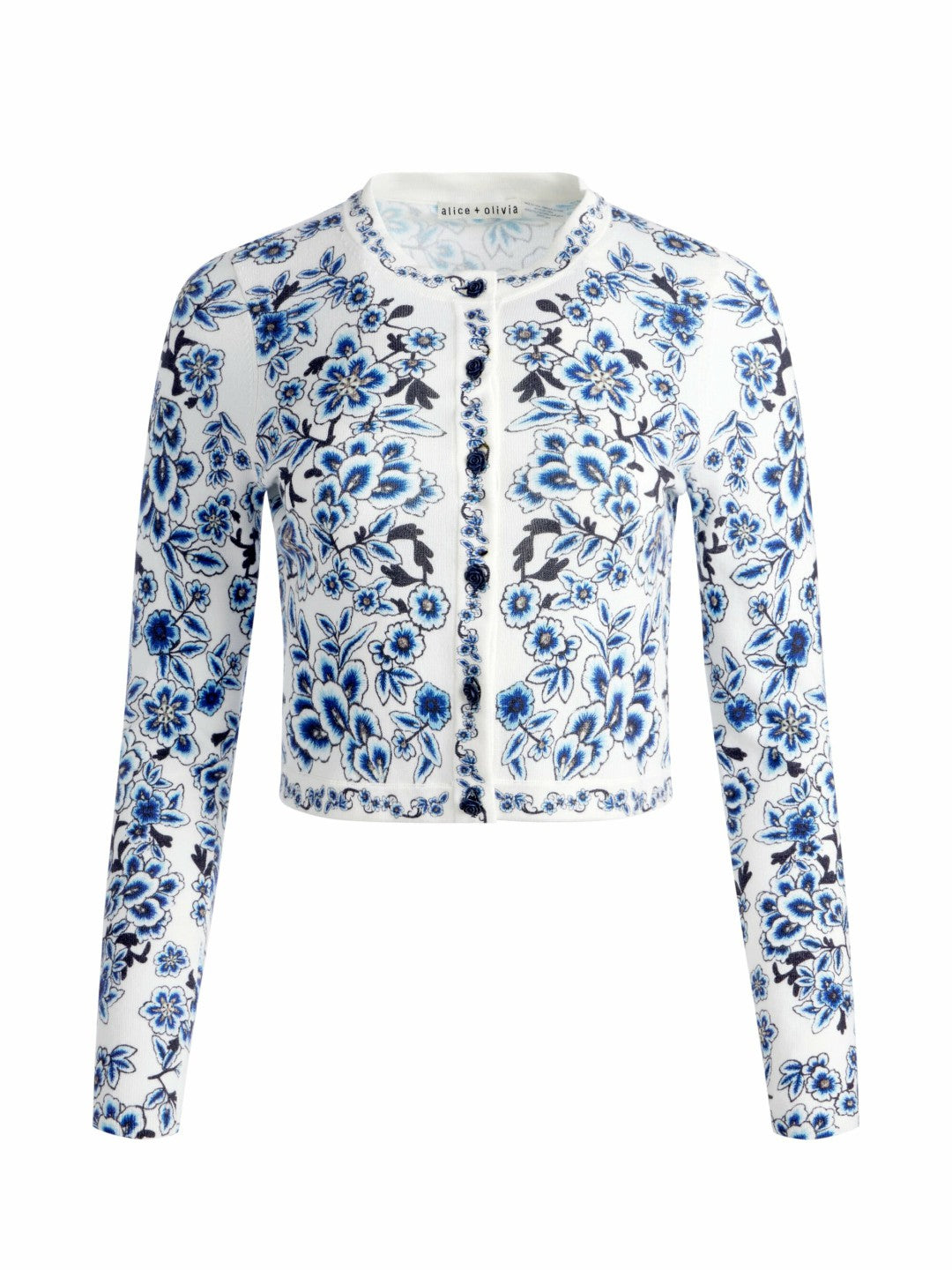 Carson Cardigan In Soft White Multi - Alice + Olivia Women