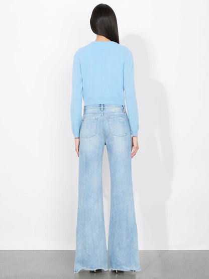 Dollie Cashmere Cardigan In Mineral Blue - Alice + Olivia Women