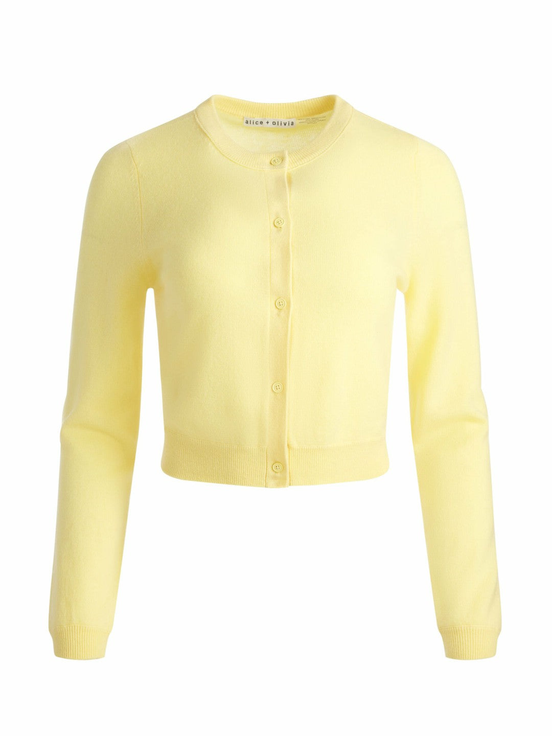 Dollie Cashmere Cardigan In Butter - Alice + Olivia Women