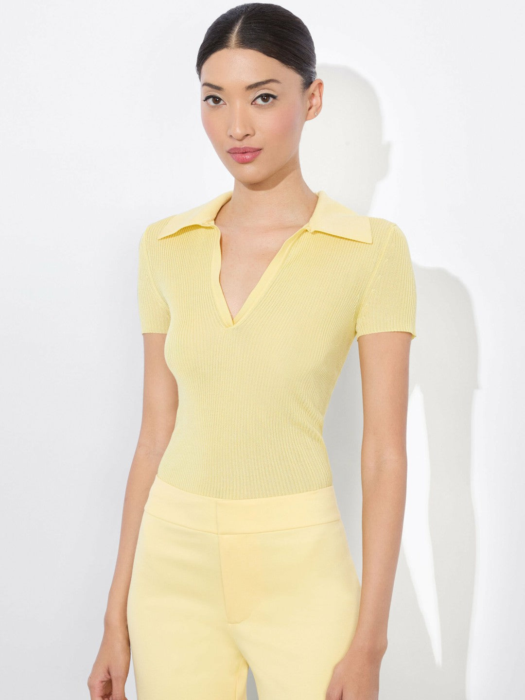 Martha Polo In Butter - Alice + Olivia Women