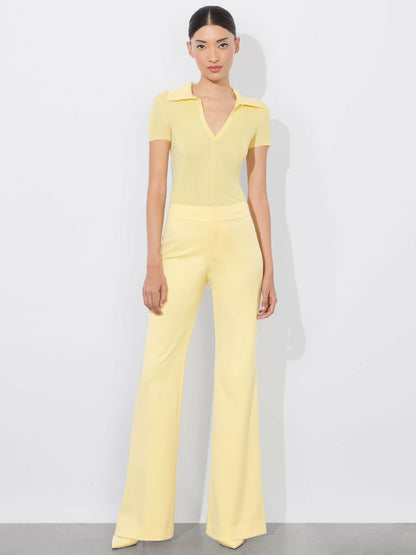Martha Polo In Butter - Alice + Olivia Women