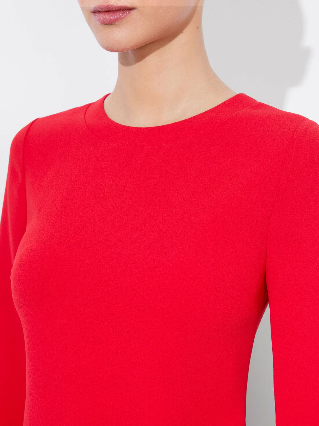 Eleonora Mini Dress In Bright Ruby - Alice + Olivia Women