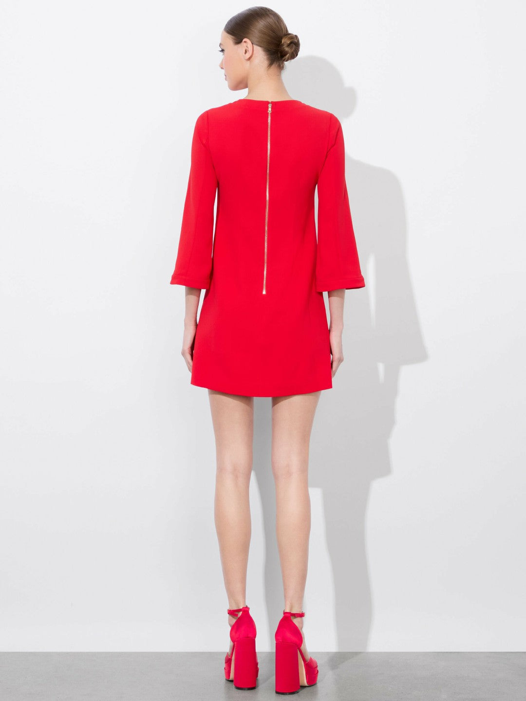 Eleonora Mini Dress In Bright Ruby - Alice + Olivia Women
