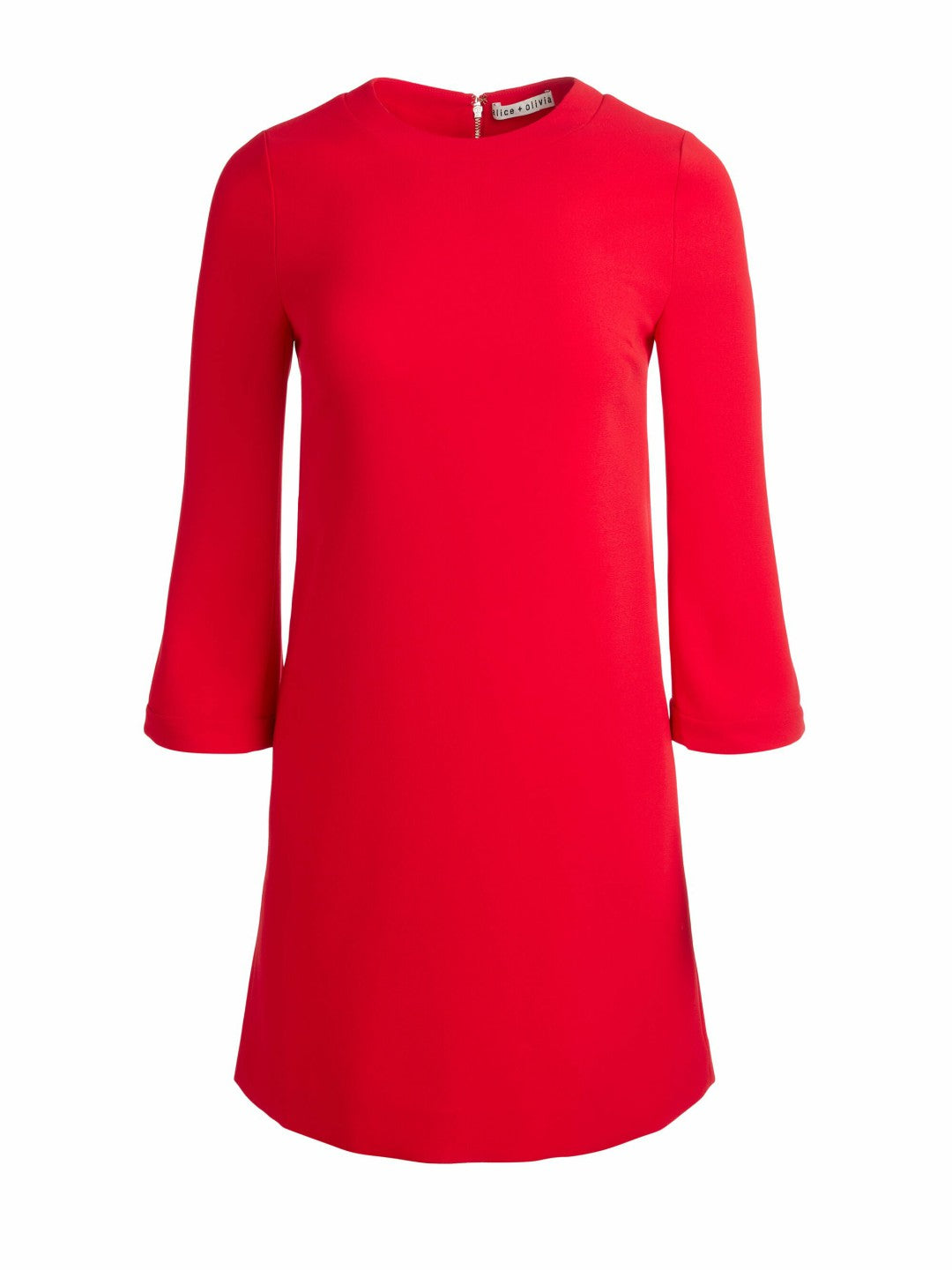 Eleonora Mini Dress In Bright Ruby - Alice + Olivia Women