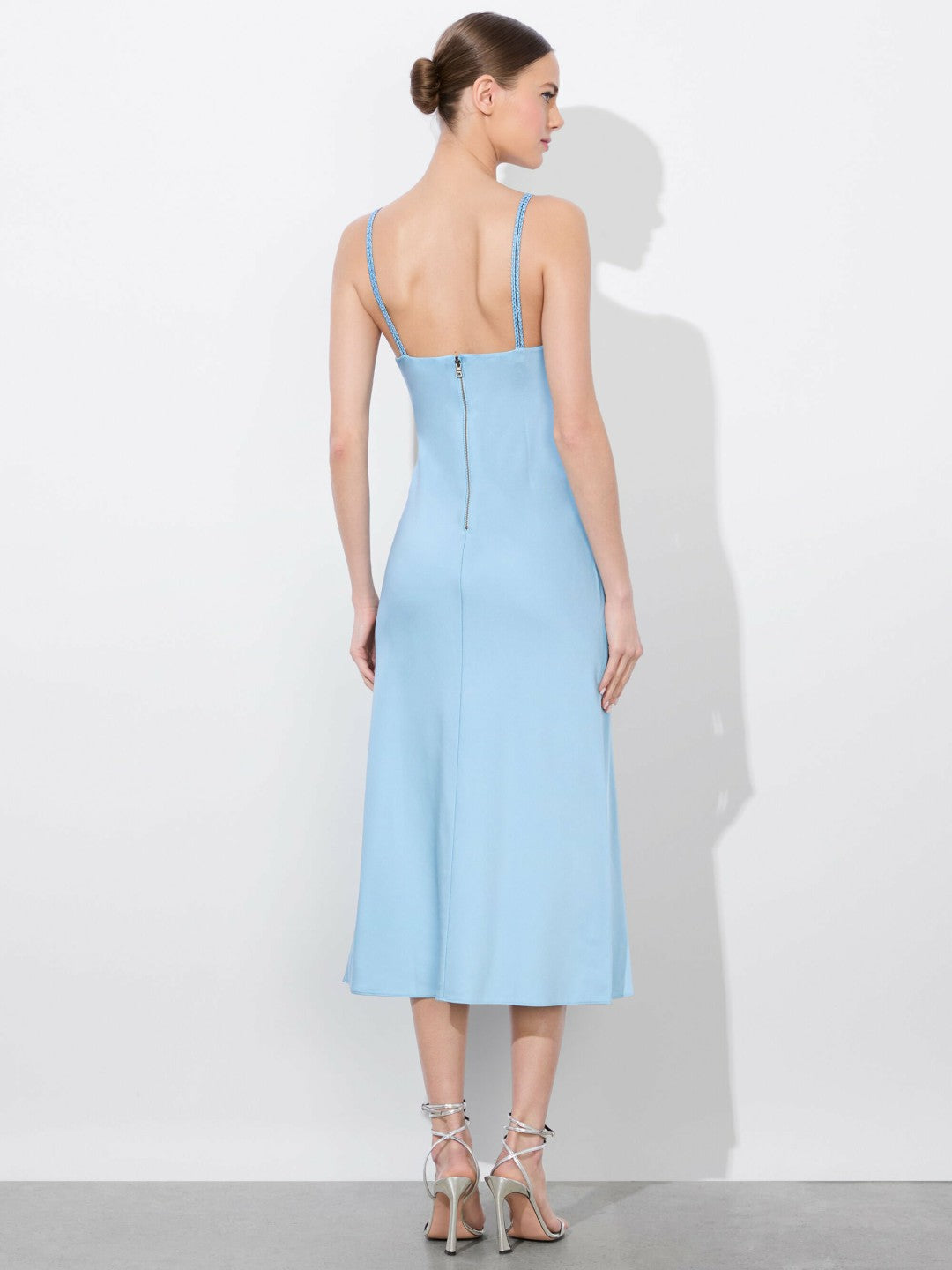 Kiro Slip Dress In Mineral Blue - Alice + Olivia Women