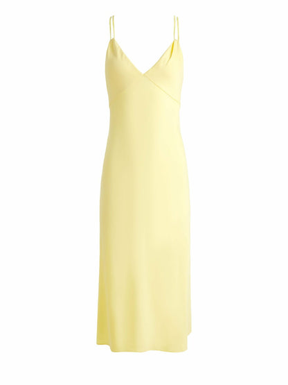 Kiro Slip Dress In Butter - Alice + Olivia Women