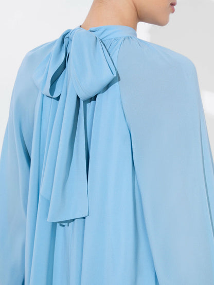 Gracen Trapeze Mini Dress In Mineral Blue - Alice + Olivia Women