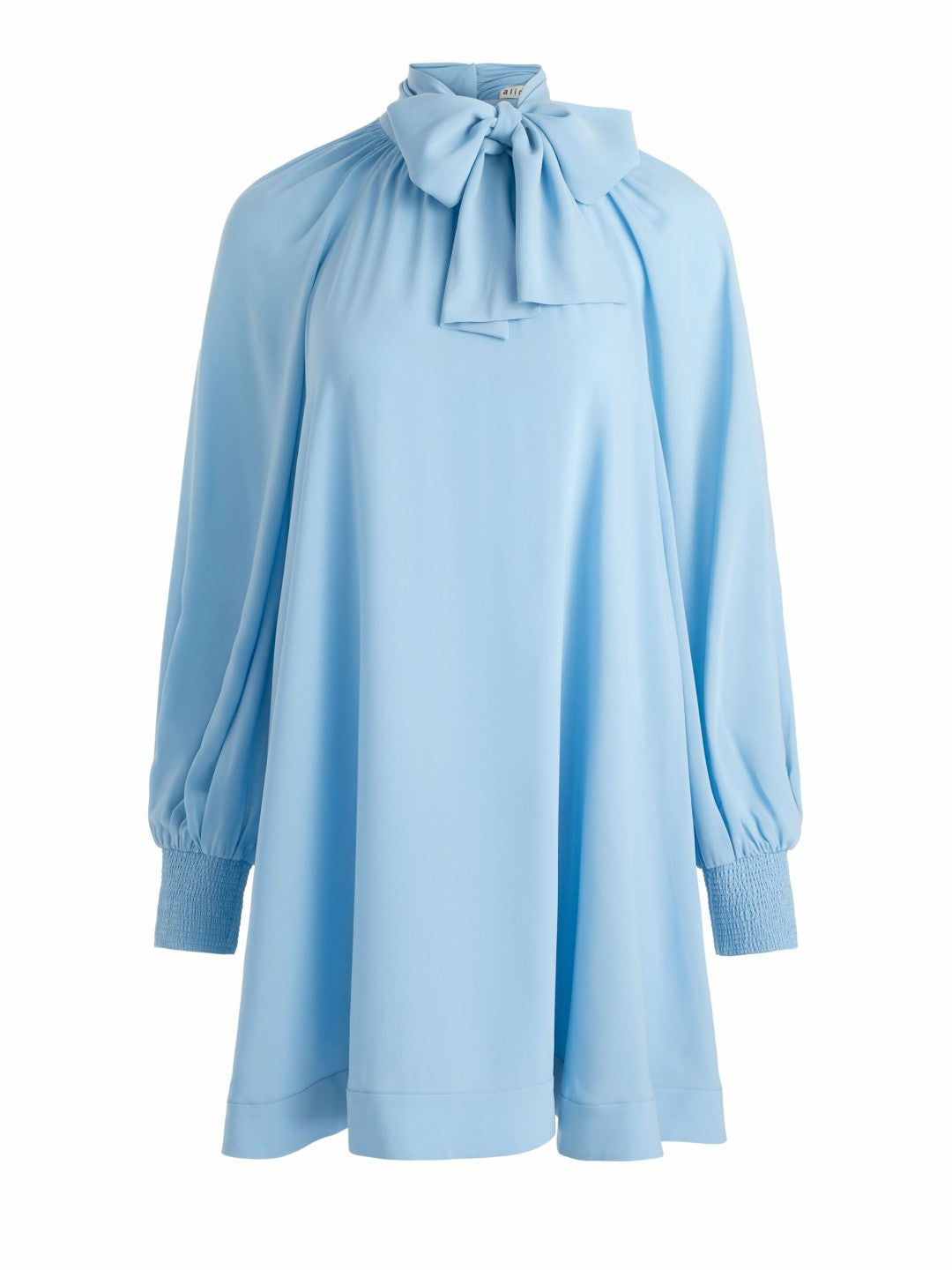 Gracen Trapeze Mini Dress In Mineral Blue - Alice + Olivia Women