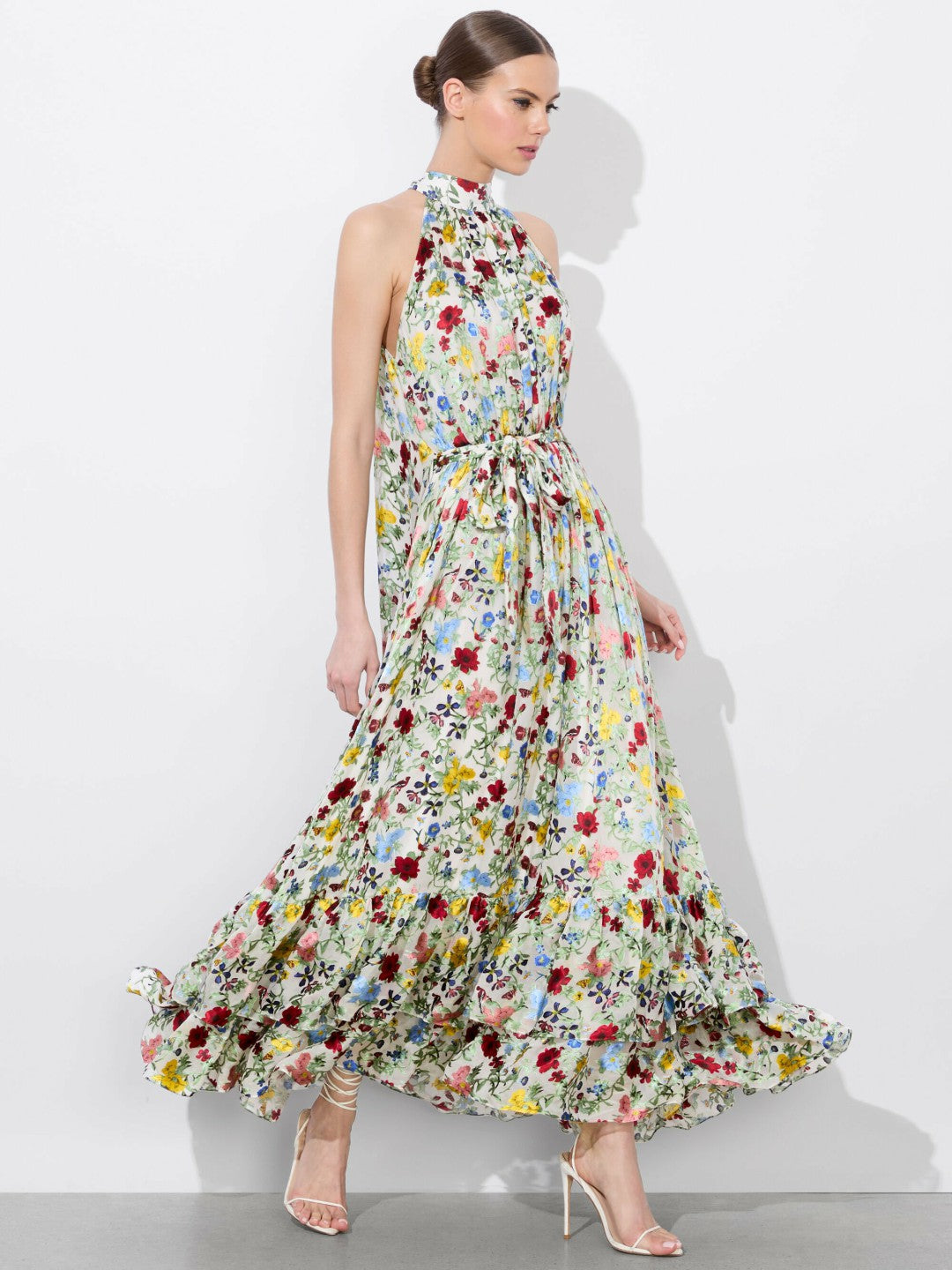 Jovie Maxi Dress In Dollhouse - Alice + Olivia Women