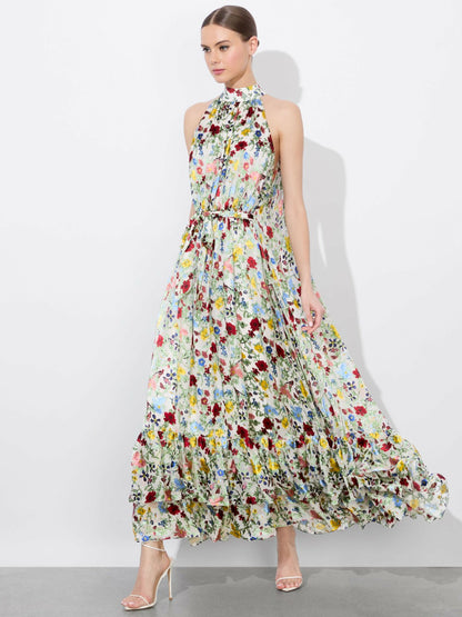 Jovie Maxi Dress In Dollhouse - Alice + Olivia Women