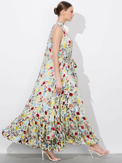Jovie Maxi Dress In Dollhouse - Alice + Olivia Women