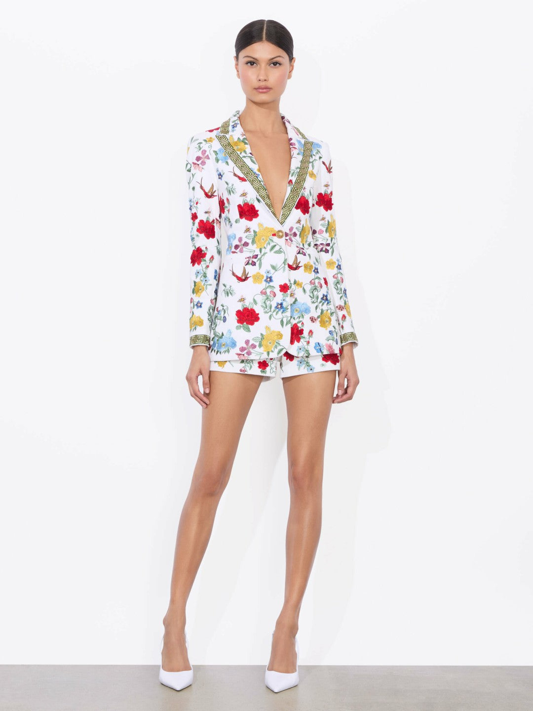 Breann Embroidered Blazer In Dollhouse - Alice + Olivia Women
