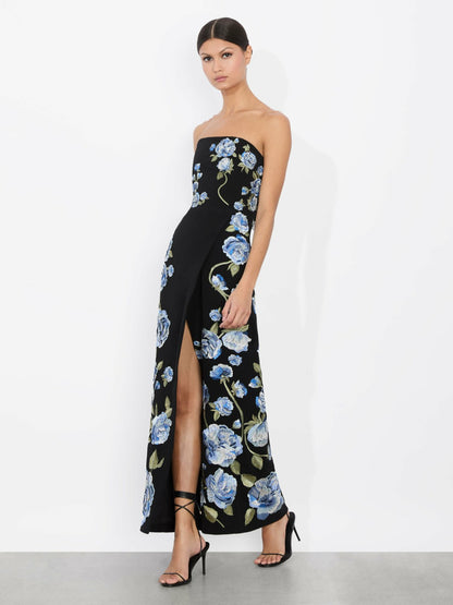 Jeri Overskirt Romper In Black - Alice + Olivia Women