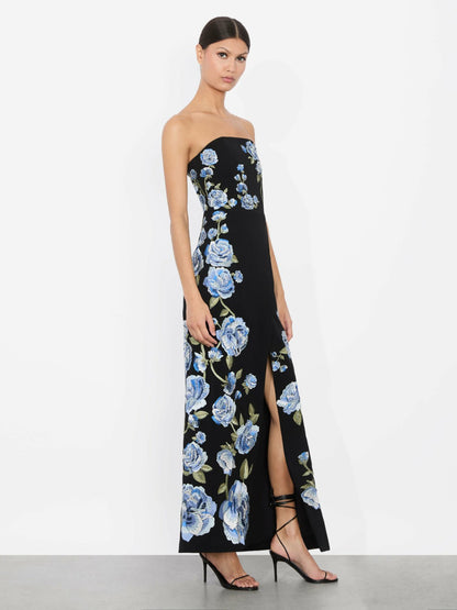 Jeri Overskirt Romper In Black - Alice + Olivia Women