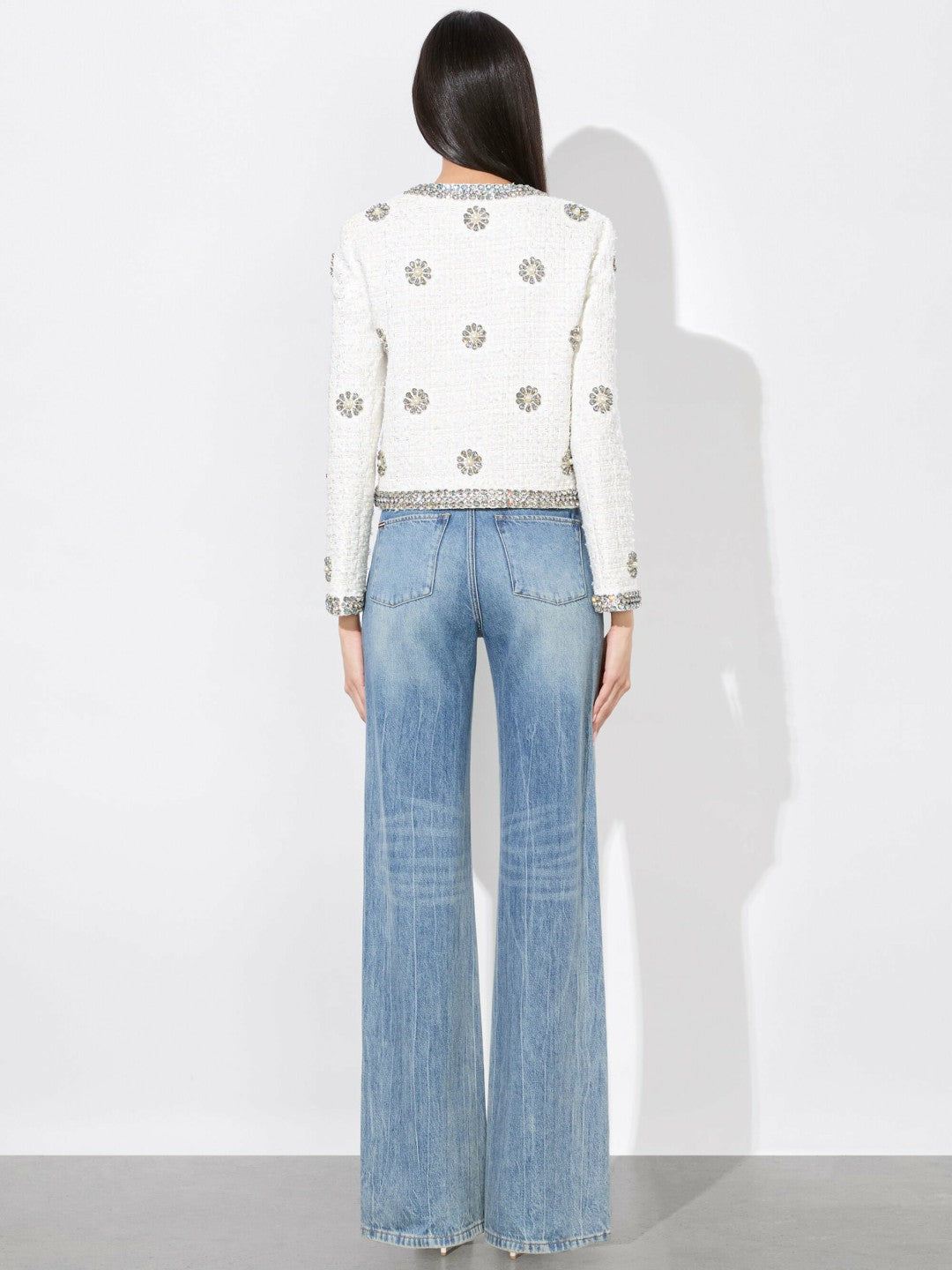 Kidman Jacket In Off White - Alice + Olivia Women