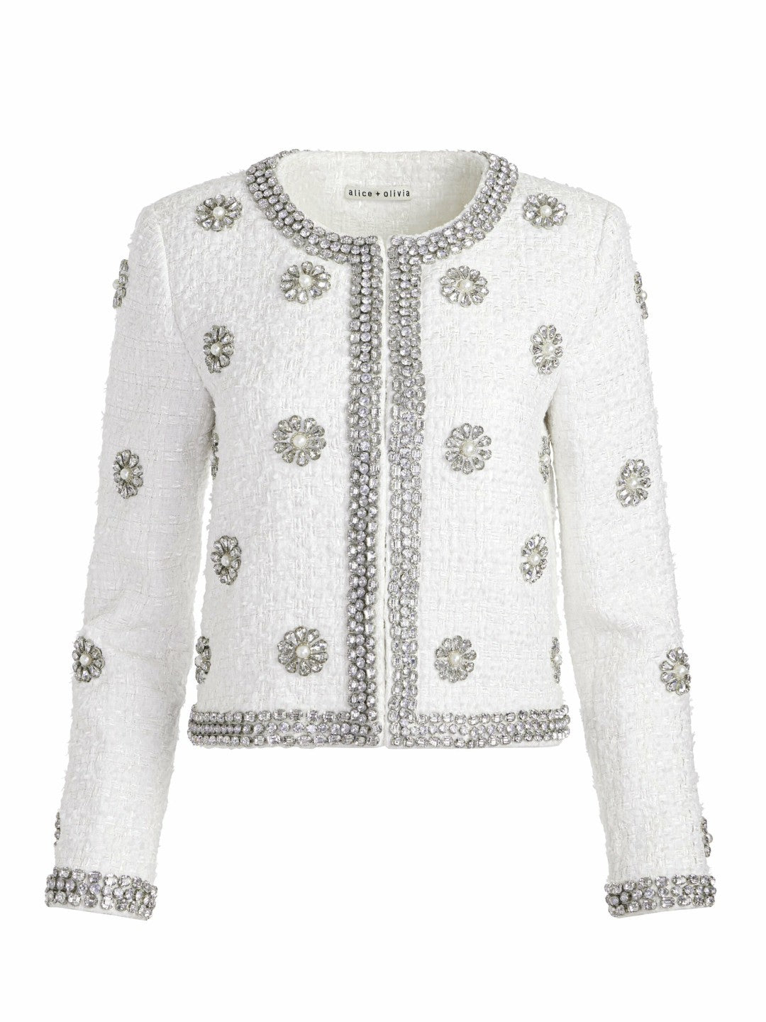 Kidman Jacket In Off White - Alice + Olivia Women