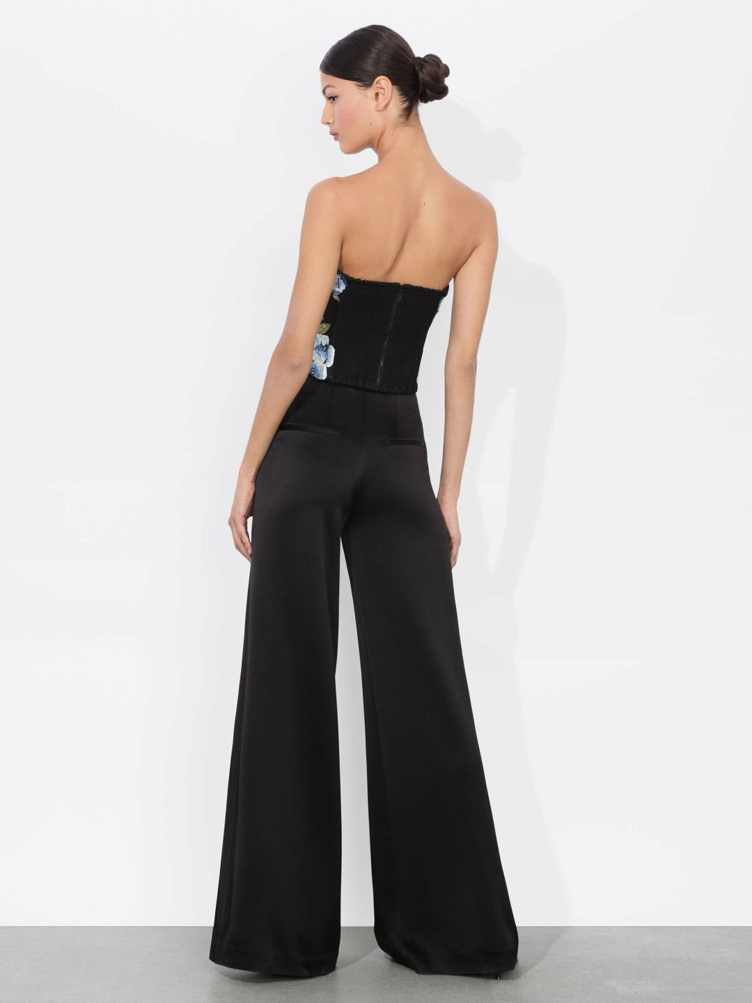 Cece Embellished Top In Black Multi - Alice + Olivia Women