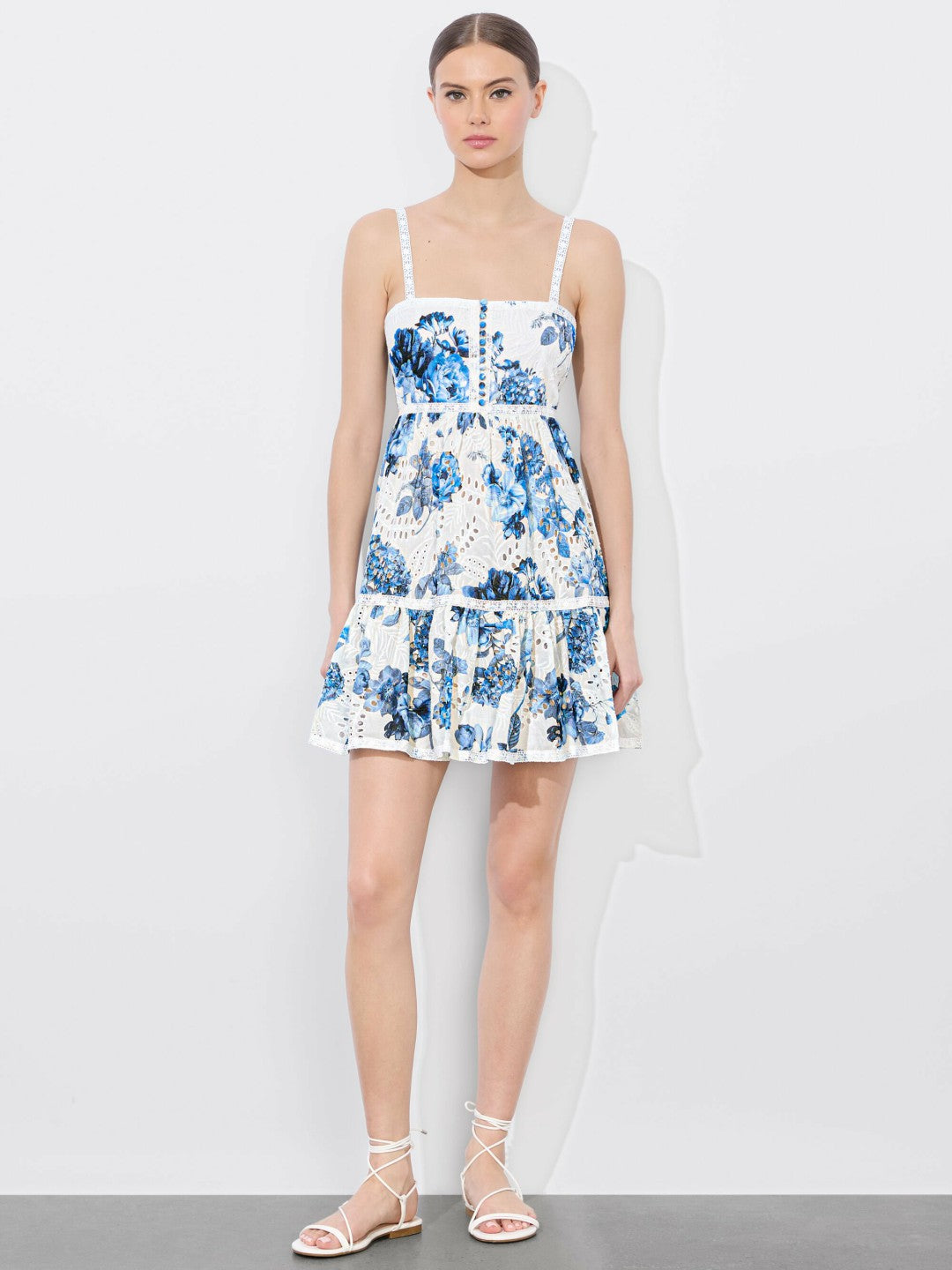 Fallon Babydoll Mini Dress In Affection Small - Alice + Olivia Women