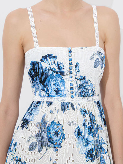 Fallon Babydoll Mini Dress In Affection Small - Alice + Olivia Women