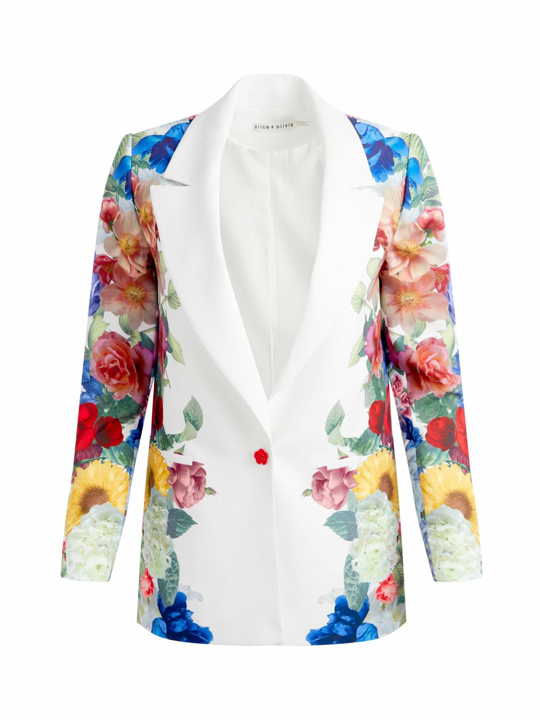 Denny Boyfriend Blazer In Garden Brunch Off White - Alice + Olivia Women