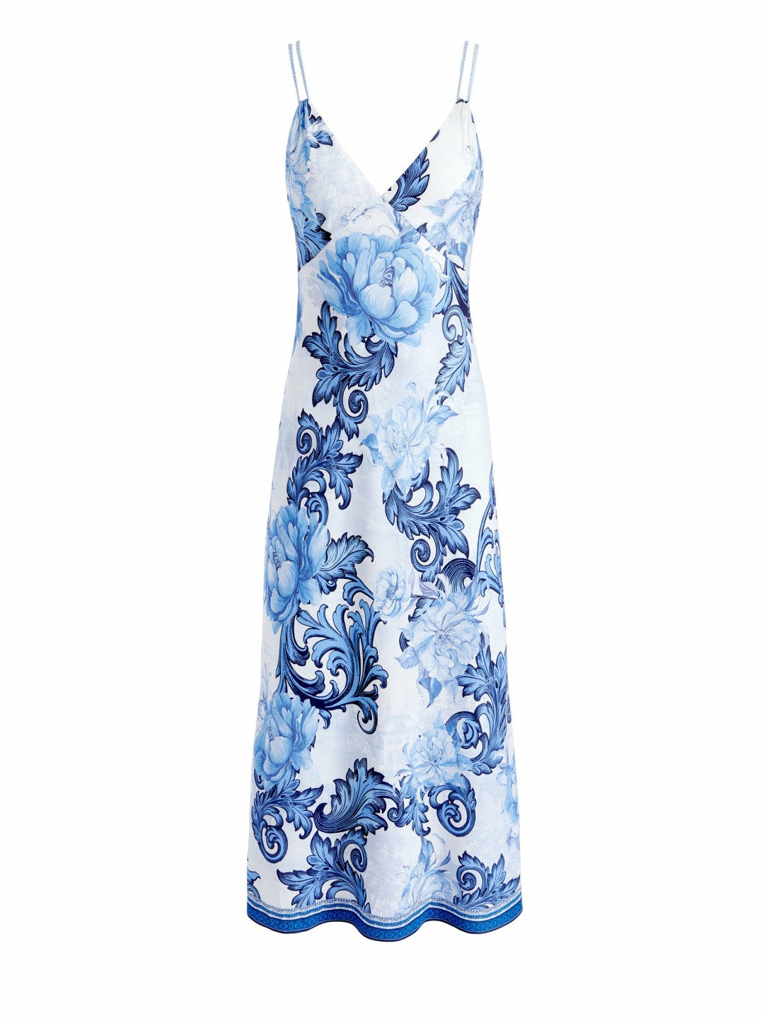 Kiro Slip Dress In Scroll Symphony - Alice + Olivia Women