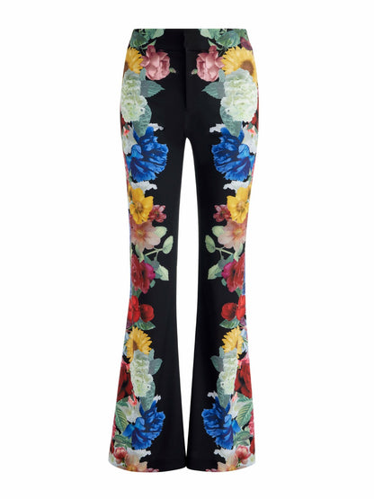Andrew Pant In Garden Brunch Black - Alice + Olivia Women