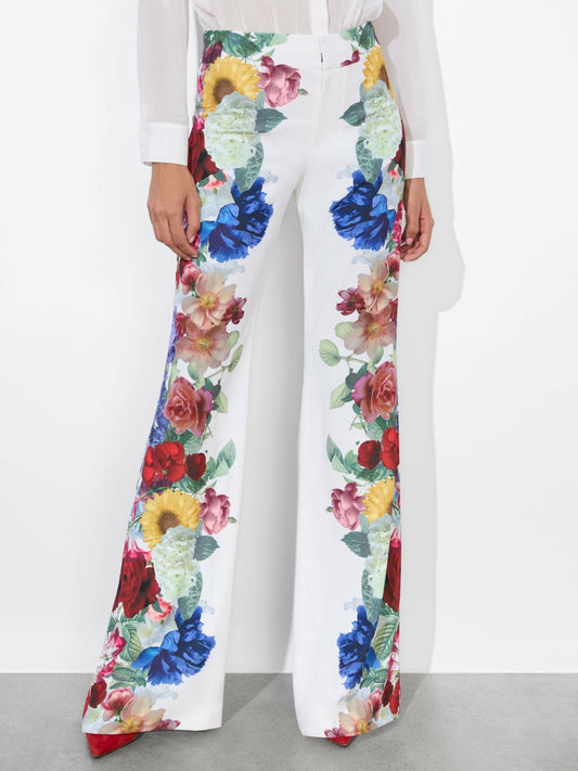 Andrew Pant In Garden Brunch Off White - Alice + Olivia Women