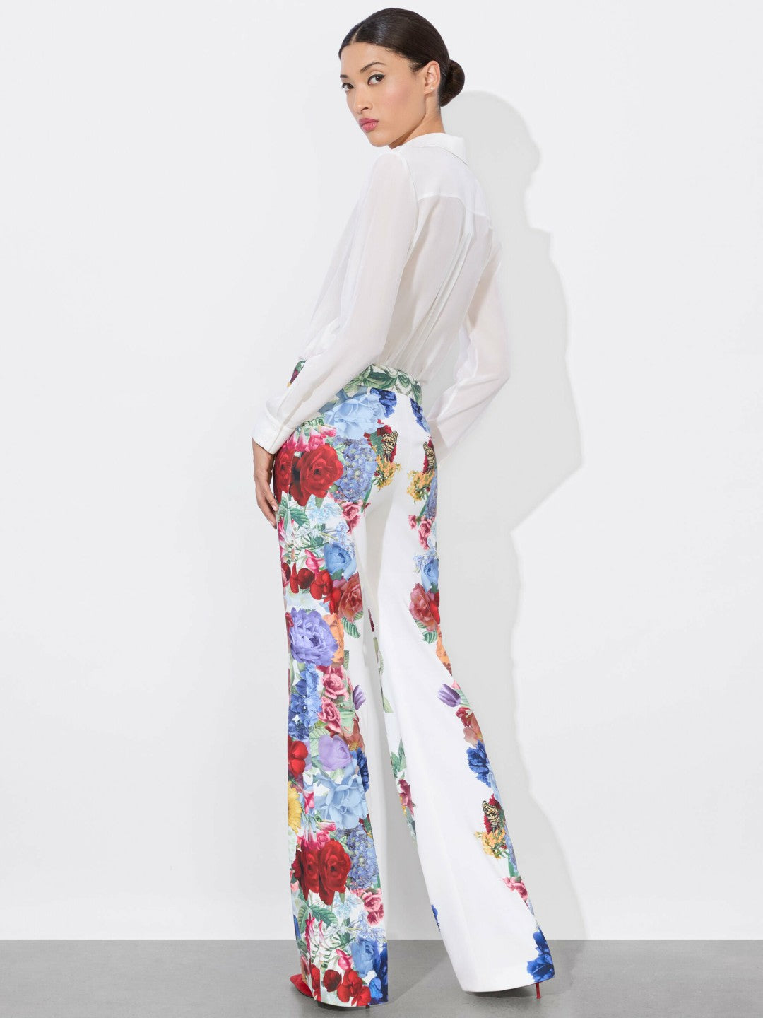 Andrew Pant In Garden Brunch Off White - Alice + Olivia Women