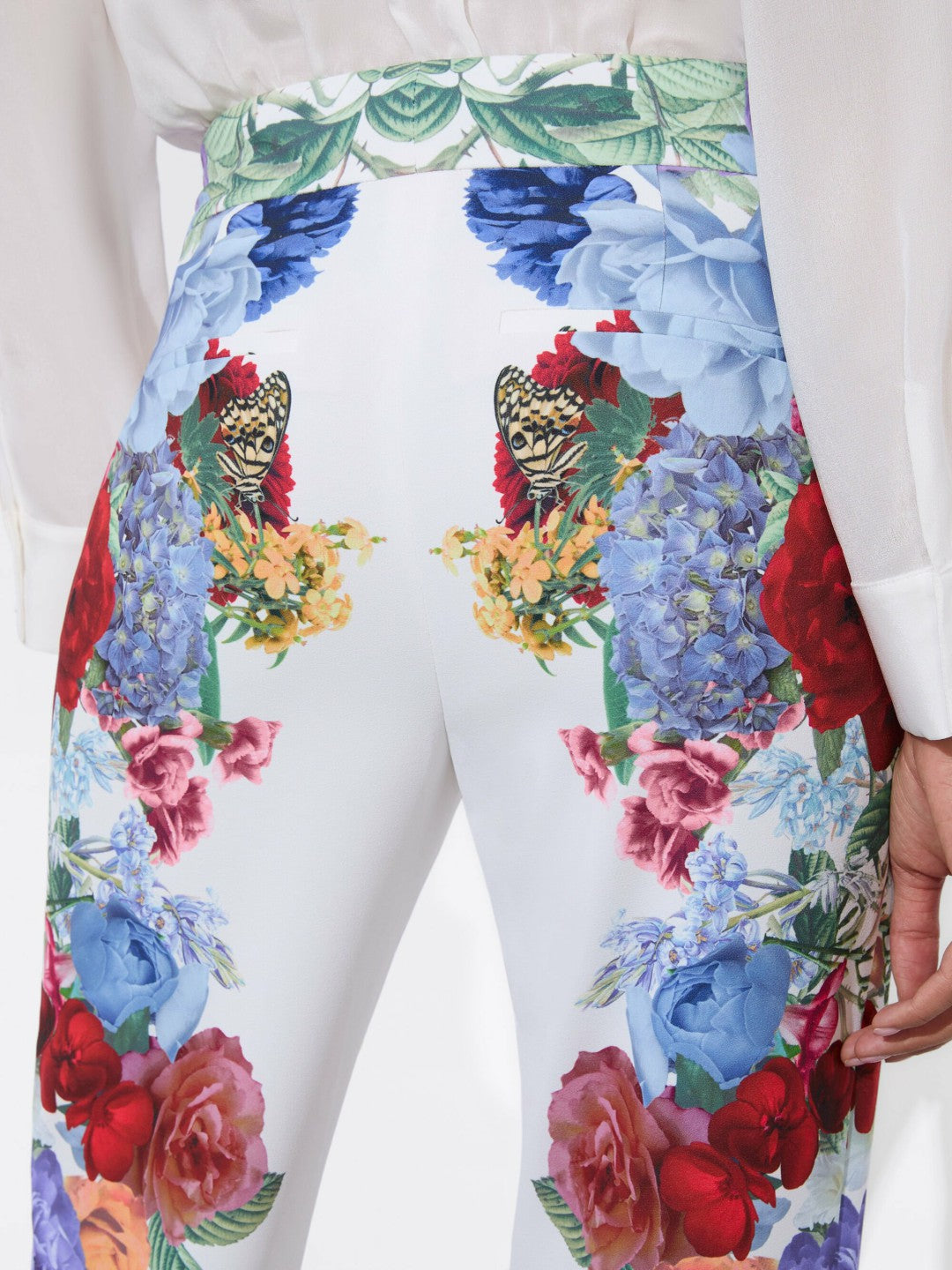 Andrew Pant In Garden Brunch Off White - Alice + Olivia Women