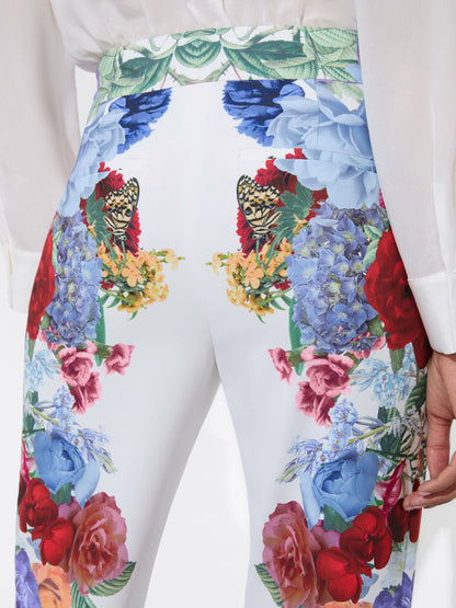 Andrew Pant In Garden Brunch Off White - Alice + Olivia Women