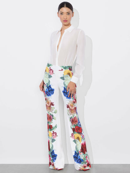 Andrew Pant In Garden Brunch Off White - Alice + Olivia Women