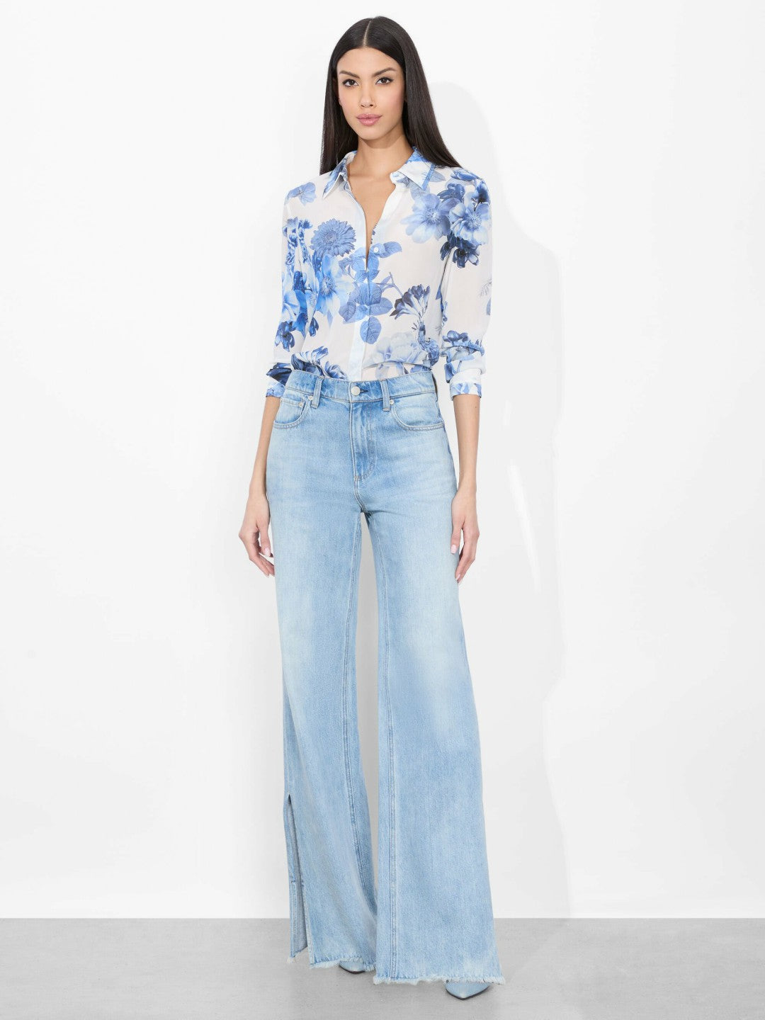 Willa Silk Blouse In Affection Small - Alice + Olivia Women