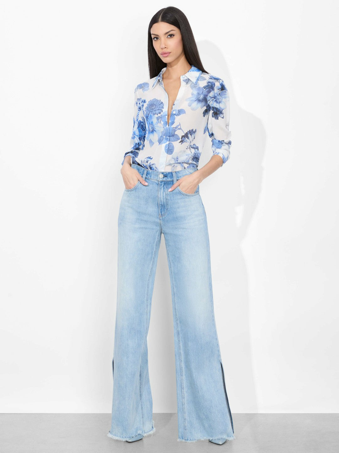 Willa Silk Blouse In Affection Small - Alice + Olivia Women