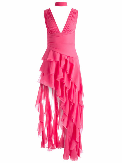 Holly Maxi Dress In Raspberry - Alice + Olivia Women