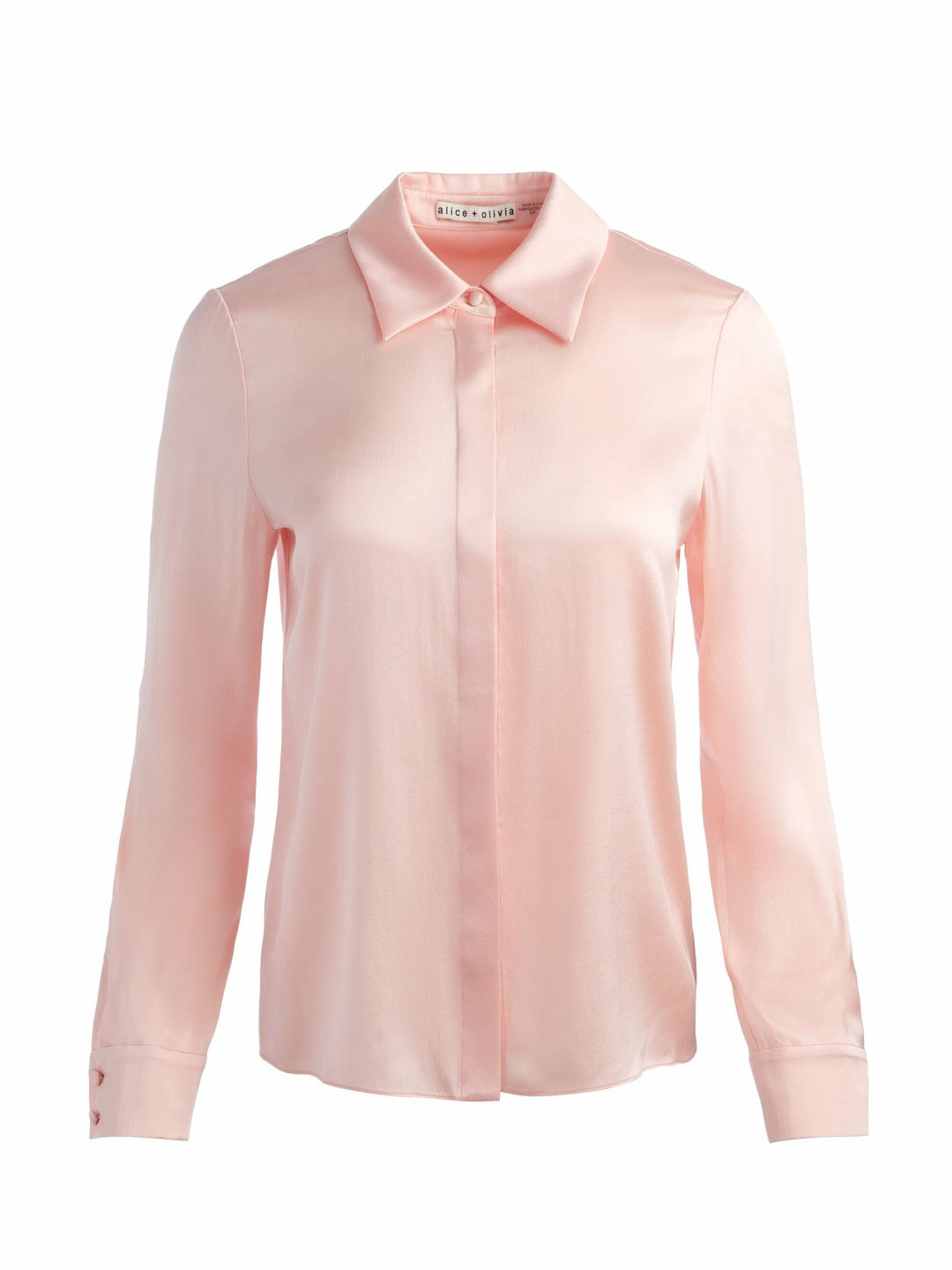 Willa Silk Blouse In Pink Bloom - Alice + Olivia Women