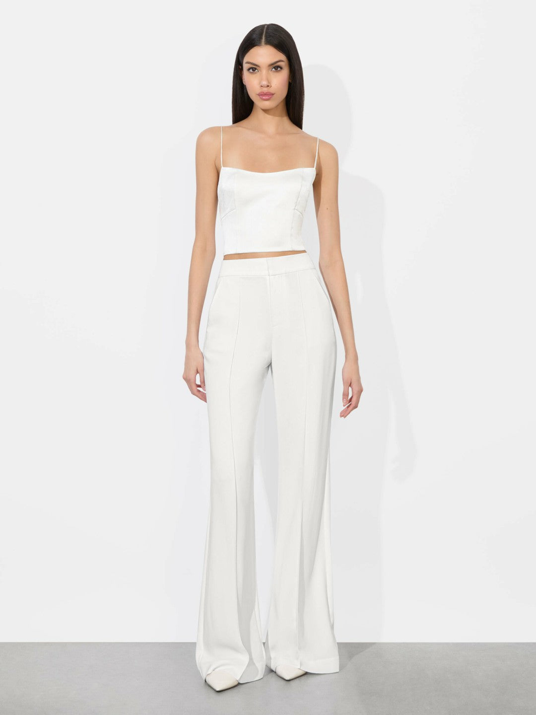Saylor Bustier Cami Top In Off White - Alice + Olivia Women