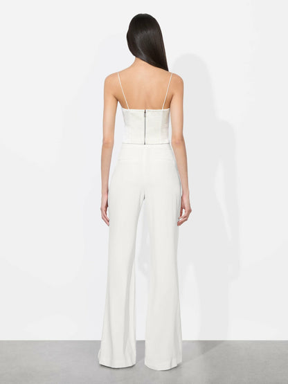 Saylor Bustier Cami Top In Off White - Alice + Olivia Women
